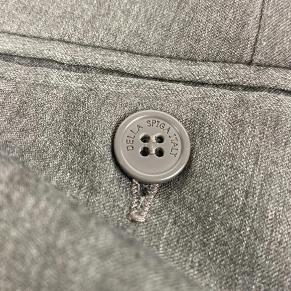 Gray mid rise slacks trouser straight leg formal office dress pants size6 - Picture 11 of 14